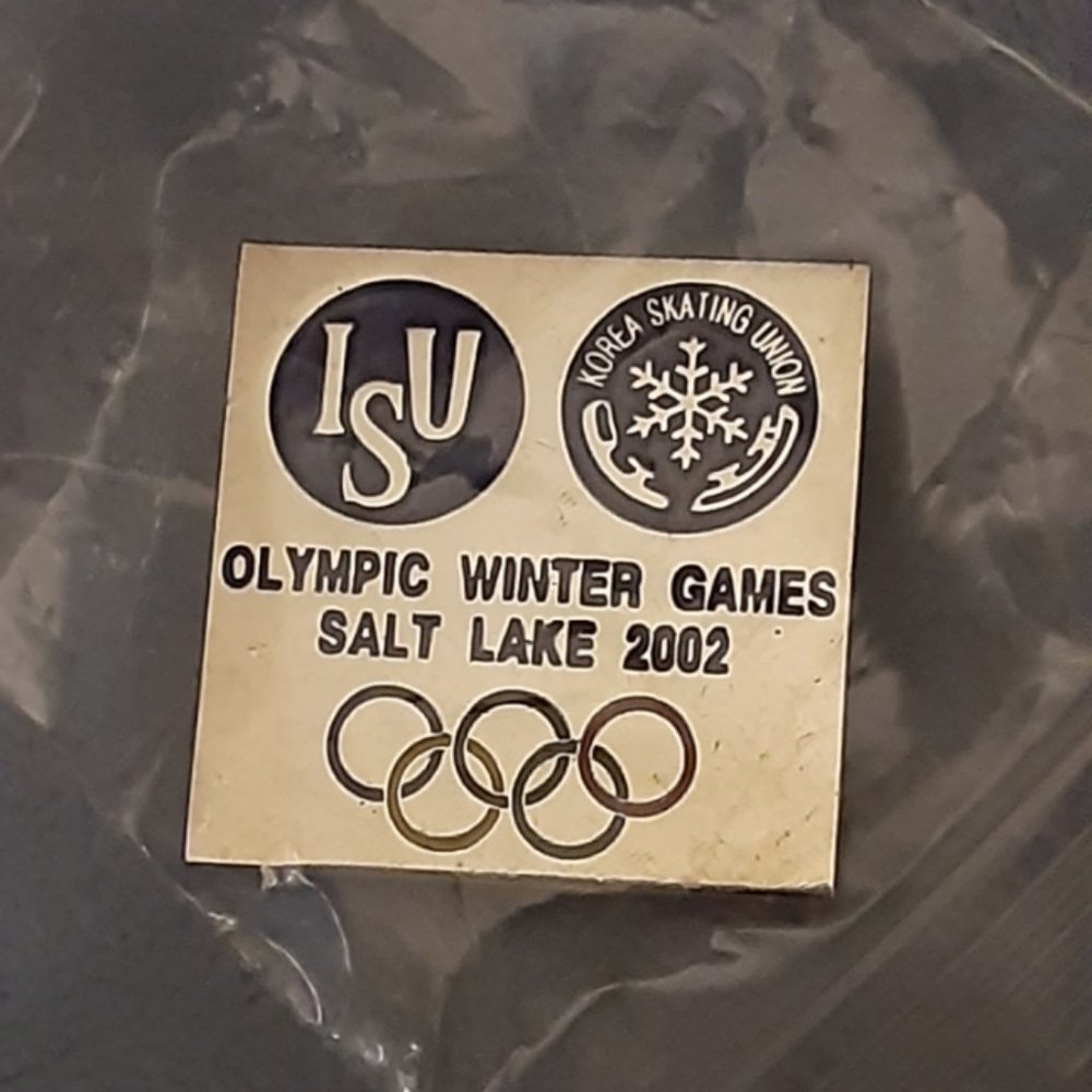 Salt Lake City 2002 Winter Olympics Korea Skating Union Pin